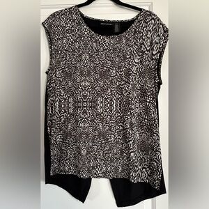 DKNY Monochrome Patterned Top